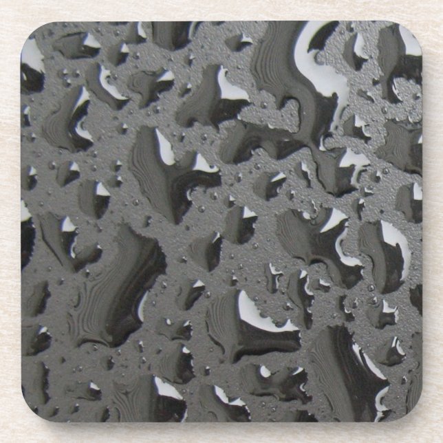 Wet Black Drink Coaster (Front)