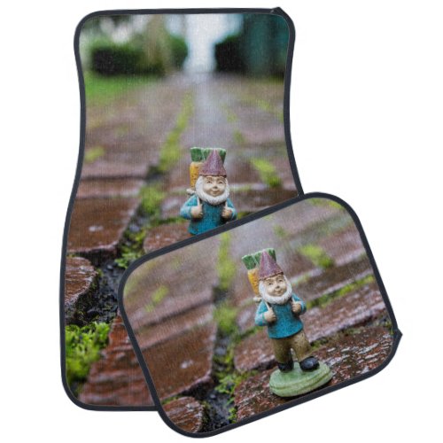 Wet Bricks Gnome Car Floor Mat