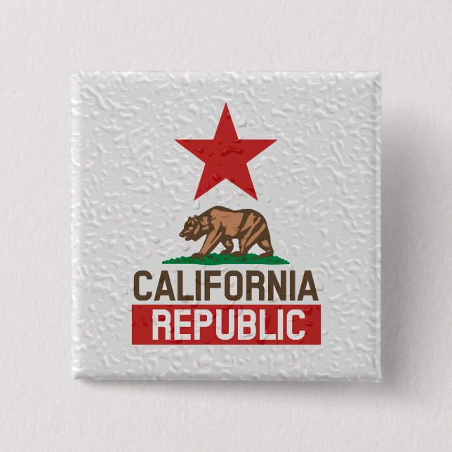 Wet California Republic Decor Button (Front)