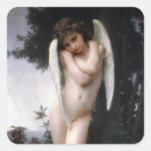 Wet Cupid (L’Amour Mouillé) Square Sticker