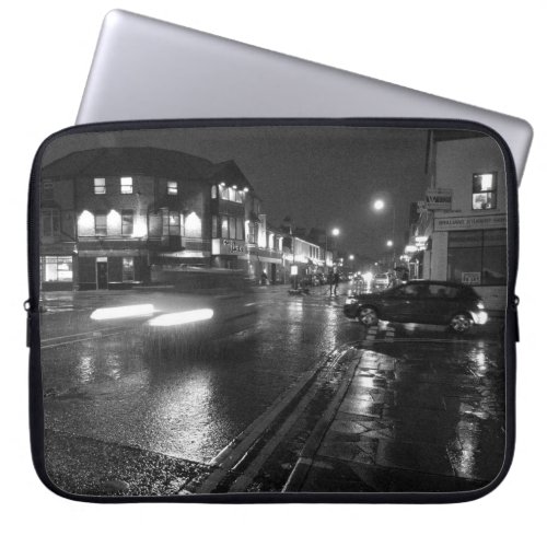 Wet Evening Salisbury Road Cardiff 3 Laptop Sleeve