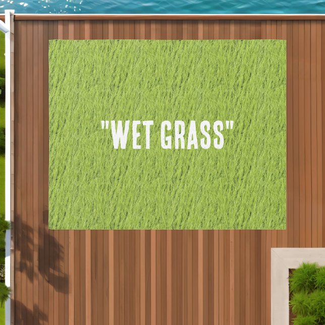 Wet Grass Rug - Funny Light Green Area Rug Carpet (Insitu (Outdoor 1))