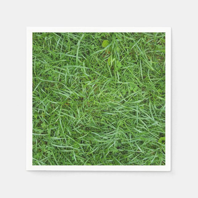 wet green grass napkins (Front)
