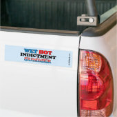 Wet Hot Indictment Summer Bumper Sticker (On Truck)