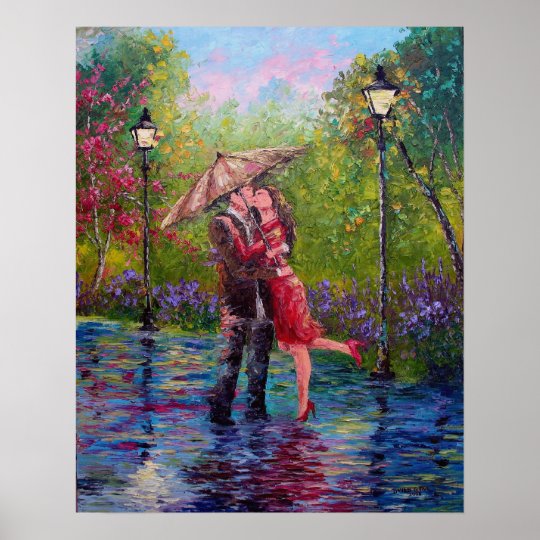 Wet Kiss Poster | Zazzle.com