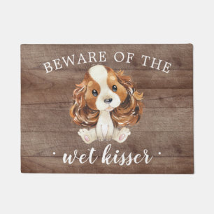 Wet Kisser Cavalier King Charles Spaniel Door Mat