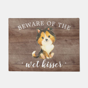 Wet Kisser Rough Collie Door Mat