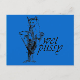 Wet Kitty Postcard