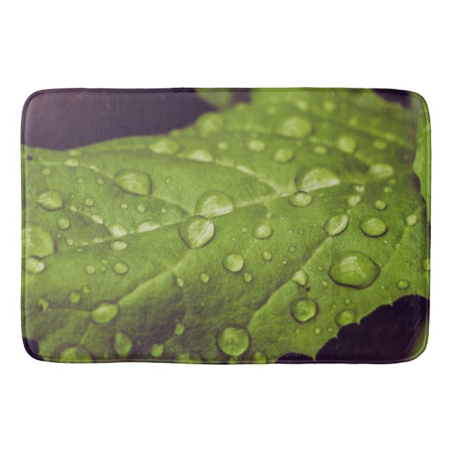 Wet leafs bathroom mat (Front)
