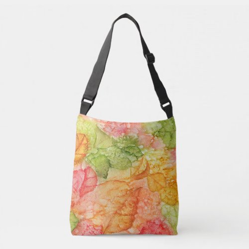 Wet Leaves of Autumn Crossbody Bag