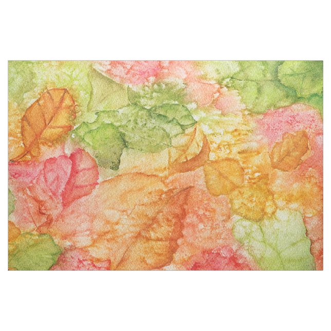 Wet Leaves of Autumn Fabric (Yard)