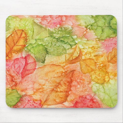 Wet Leaves of Autumn Mouse Pad