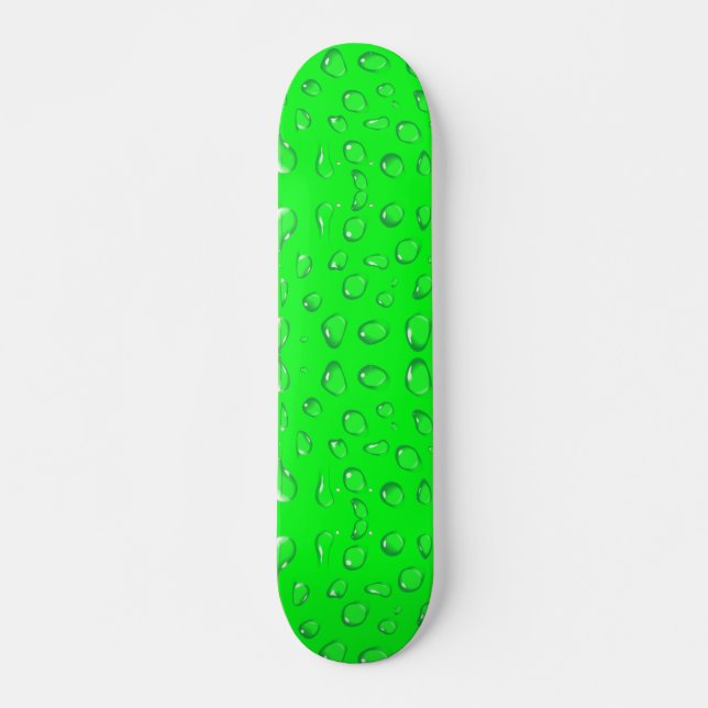 wet lime green skateboard (Front)
