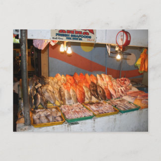 Wet market postcard