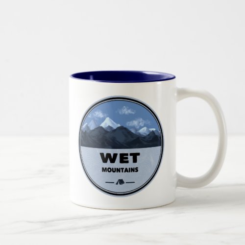 Wet Mountains Colorado Camping Two_Tone Coffee Mug