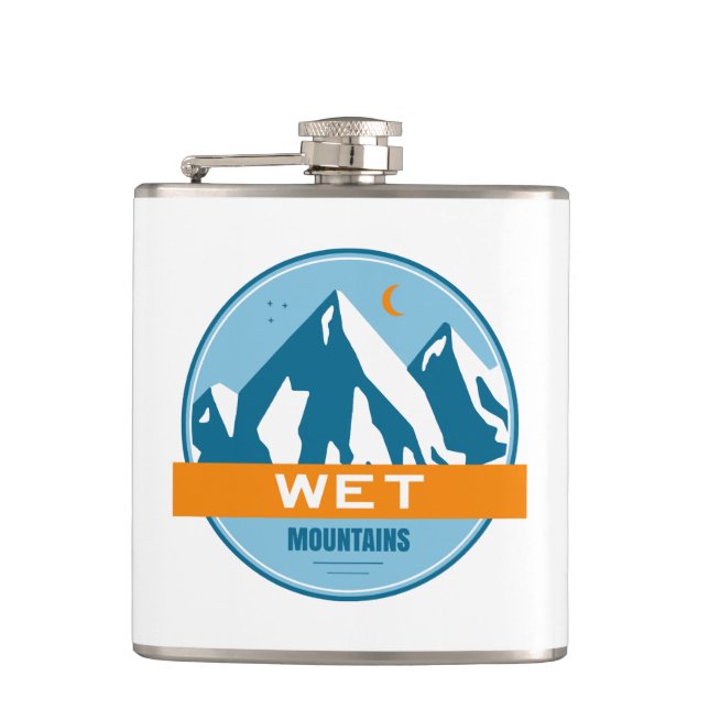 Wet Mountains Colorado Flask (Front)
