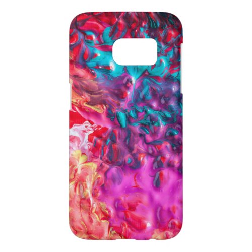 Wet paint colorful abstract art palette  samsung galaxy s7 case