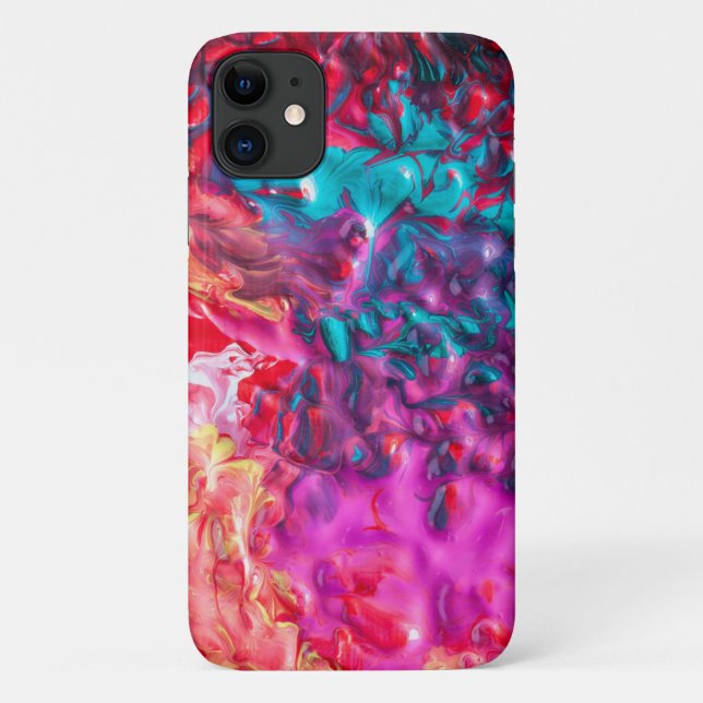 Wet paint colorful abstract art palette swirl Case-Mate iPhone case (Back)