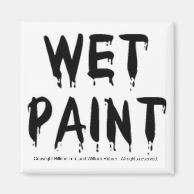 Wet paint magnet (Front)
