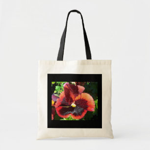 Wet Pansy Tote Bag