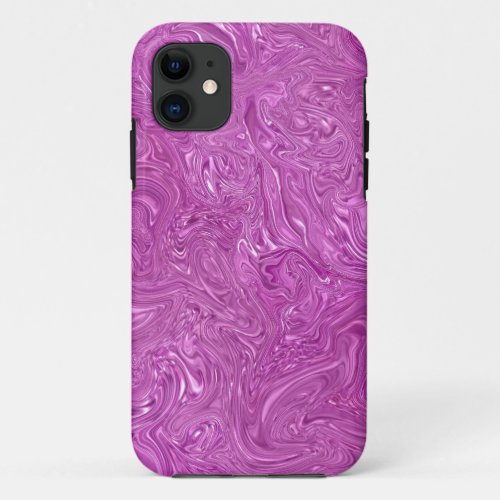 Wet Pink Abstract iPhone 11 Case