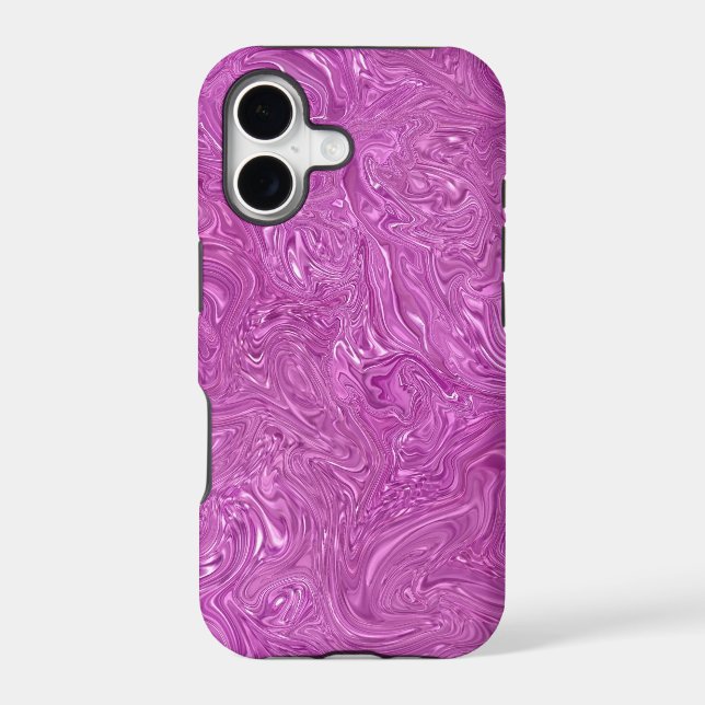 Wet Pink Abstract Case-Mate iPhone Case (Back)