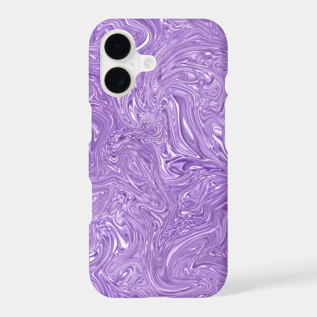 Wet Purple Modern Abstract  Case-Mate iPhone Case (Back)