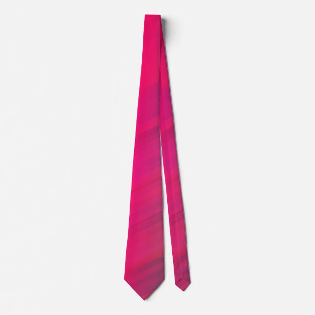 wet red pinkish stripes tie (Front)