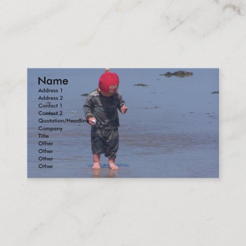 Wet Sand Between The Toes Business Card Templates