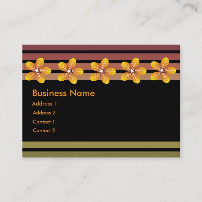 Wet Soil Smell Chubby  Business Cards (Front)