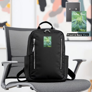 Wet Sunflower Bud Close-Up Photograph Pinback Button