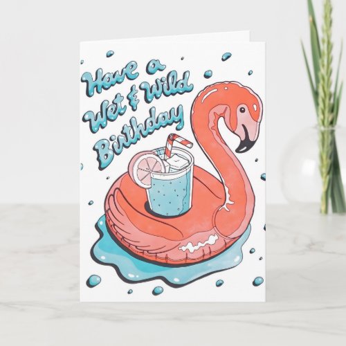 Wet &amp; Wild Birthday Letterpress Card