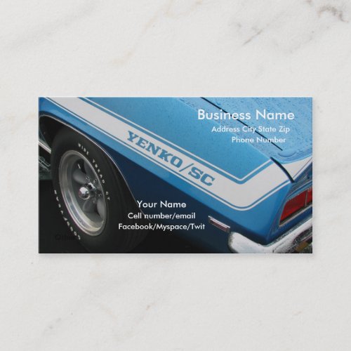 Wet Yenko Business Card