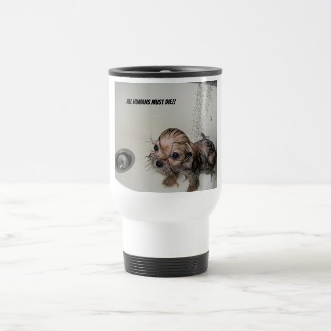 Wet Yorkie Mug (Center)