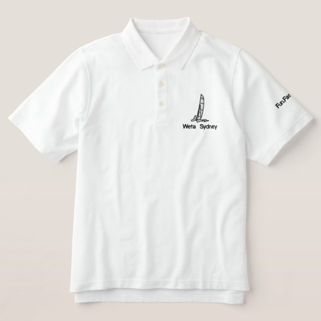Weta Silhouette Embroidered Polo (Design Front)