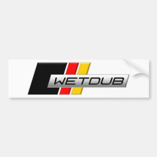Wetdub Logo by Brent Davis Bumper Sticker