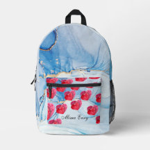 Wetercolor personalized Print Cut Sew Bag