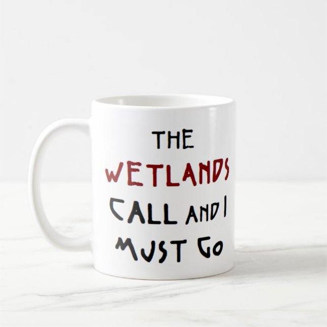wetlands call coffee mug (Left)