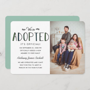 We've Adopted Adoption Announcement