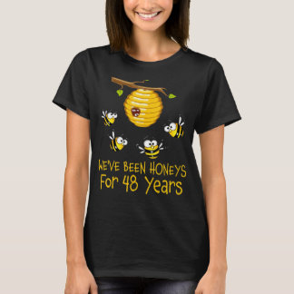 We've Been Honeys For 48 Years 48th Wedding Annive T-Shirt