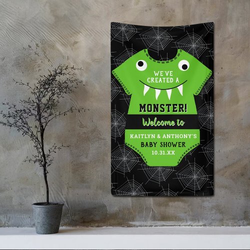 Weve Created A Monster Halloween Baby Shower Banner
