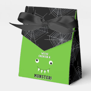 "We've Created A Monster" Halloween Baby Shower Favor Boxes