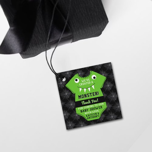 Weve Created A Monster Halloween Baby Shower Favor Tags