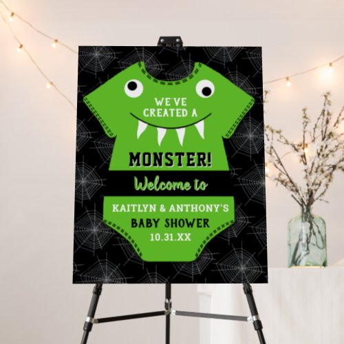 Weve Created A Monster Halloween Baby Shower Foam Board