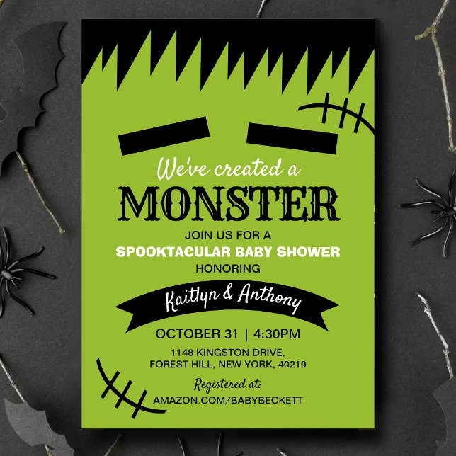 We've Created A Monster | Halloween Baby Shower Invitation (Creator Uploaded)