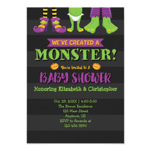 Halloween Baby Shower Invitation Template 10