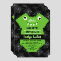 "We've Created A Monster" Halloween Baby Shower Invitation