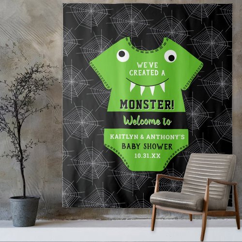 Weve Created A Monster Halloween Baby Shower Tapestry