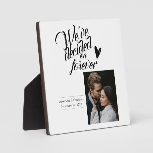 We've Decided on Forever Personalized Couples Plaque