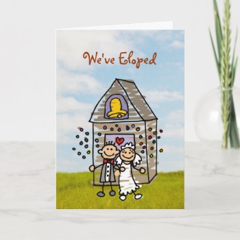 We've Eloped Announcement Or Many Wedding Need by BridesToBe at Zazzle